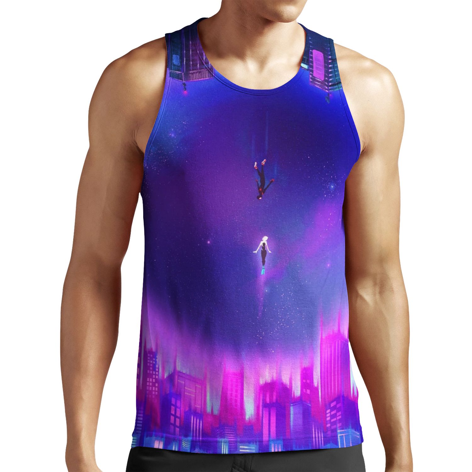 Spider Verse Gwen And Miles Piece All-over-print Unisex Tank Top