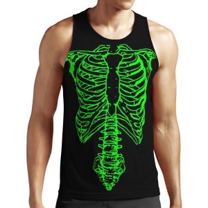 Spinal Tap Nigel S Green Skeleton All-over-print Unisex Tank Top