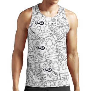 Splat N Guns All-over-print Unisex Tank Top