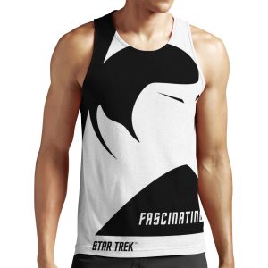 Spock Fascinating Star Trek Original Series Transparent Logo All-over-print Unisex Tank Top