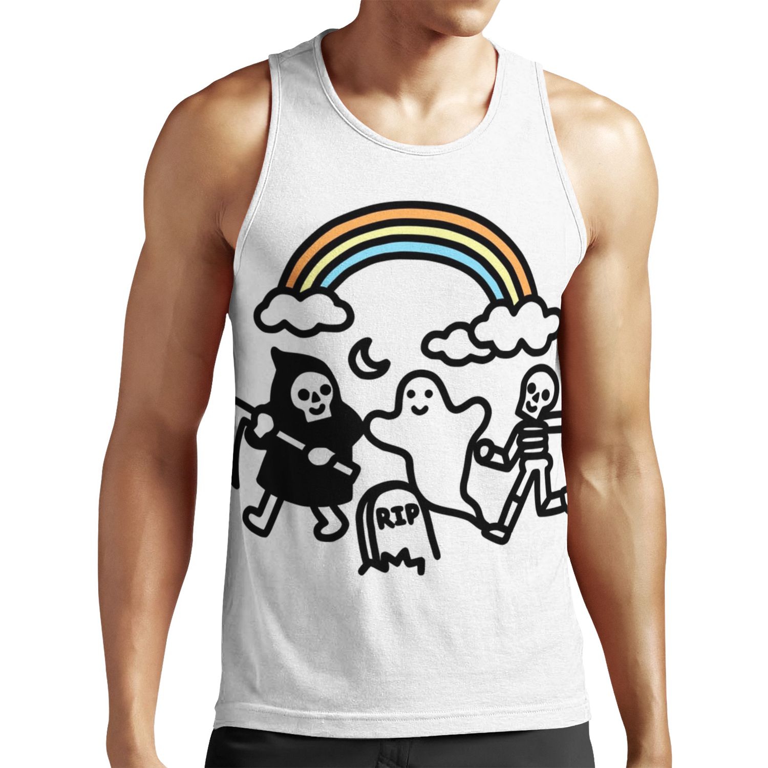 Spooky Pals All-over-print Unisex Tank Top