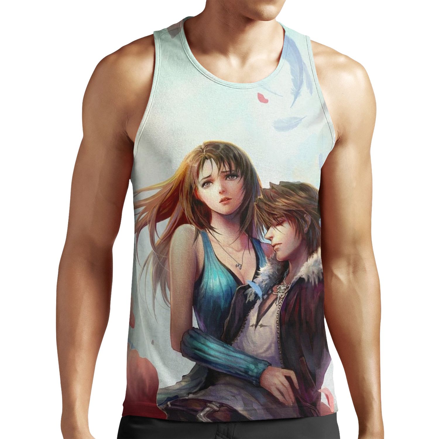 Squall Leonhart And Rinoa Heartilly All-over-print Unisex Tank Top