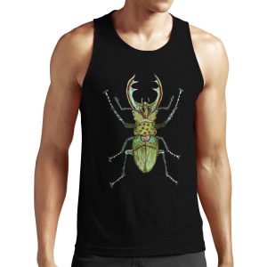 Stag Beetle All-over-print Unisex Tank Top