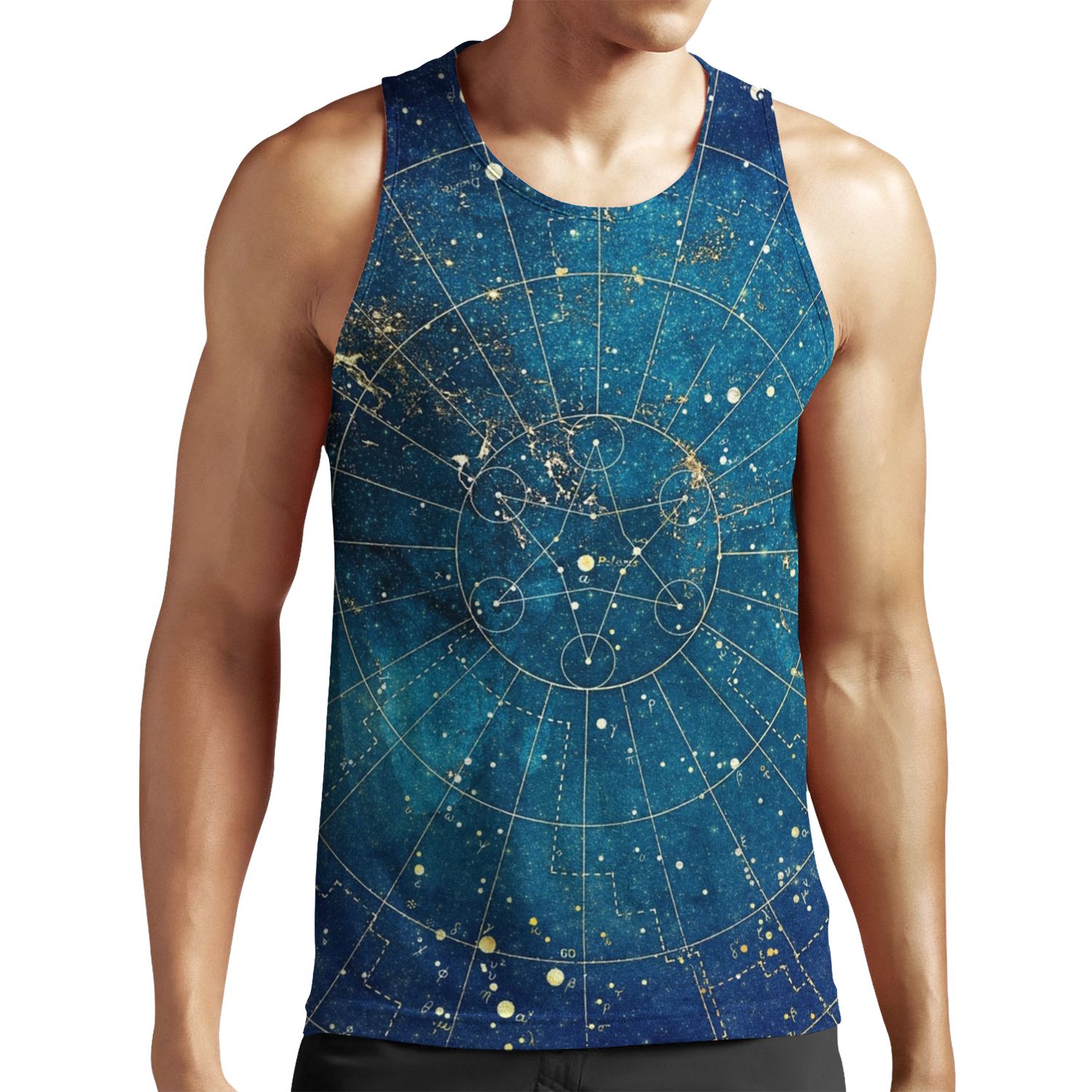 Star Map City Lights All-over-print Unisex Tank Top