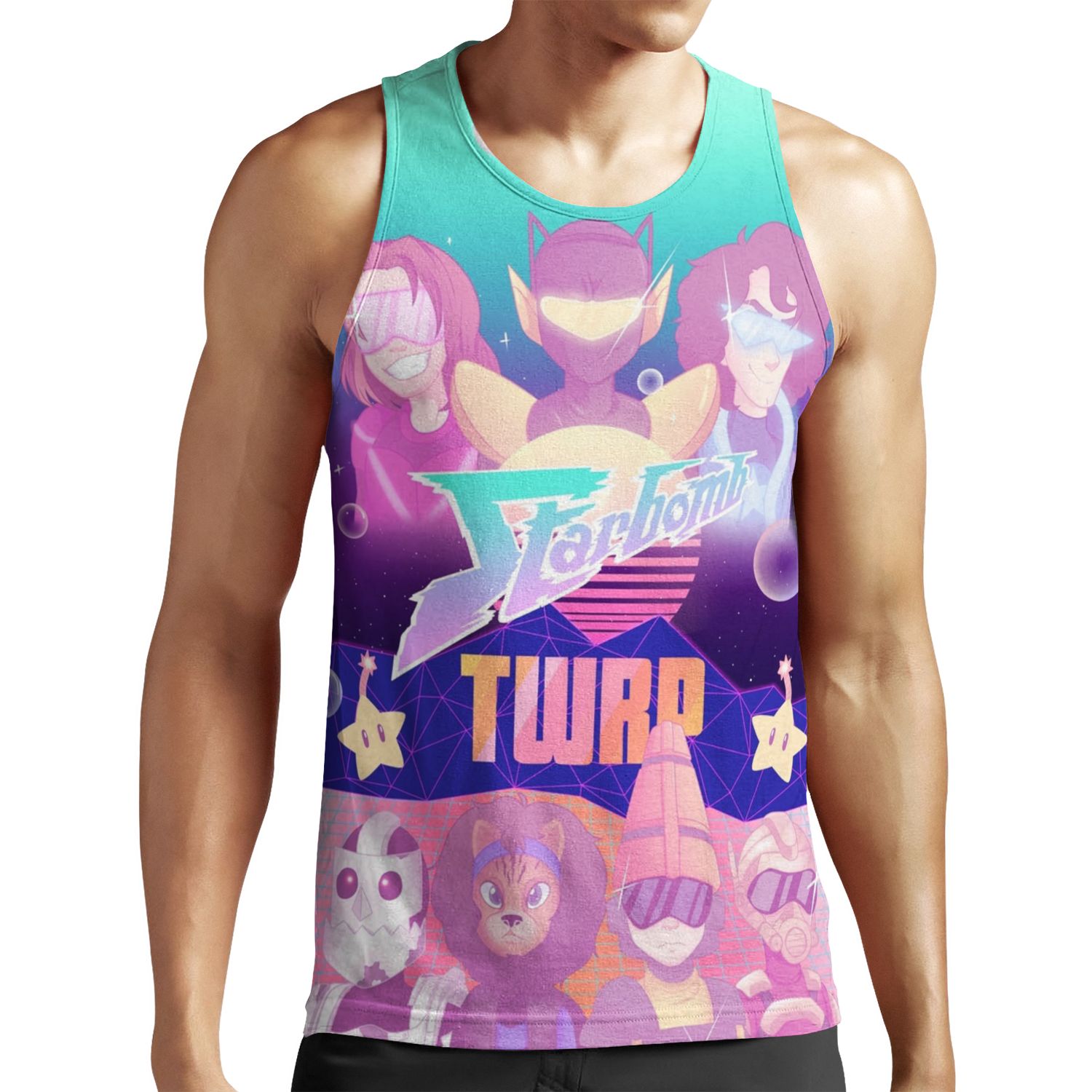 Starbomb Twrp Vaporwave All-over-print Unisex Tank Top