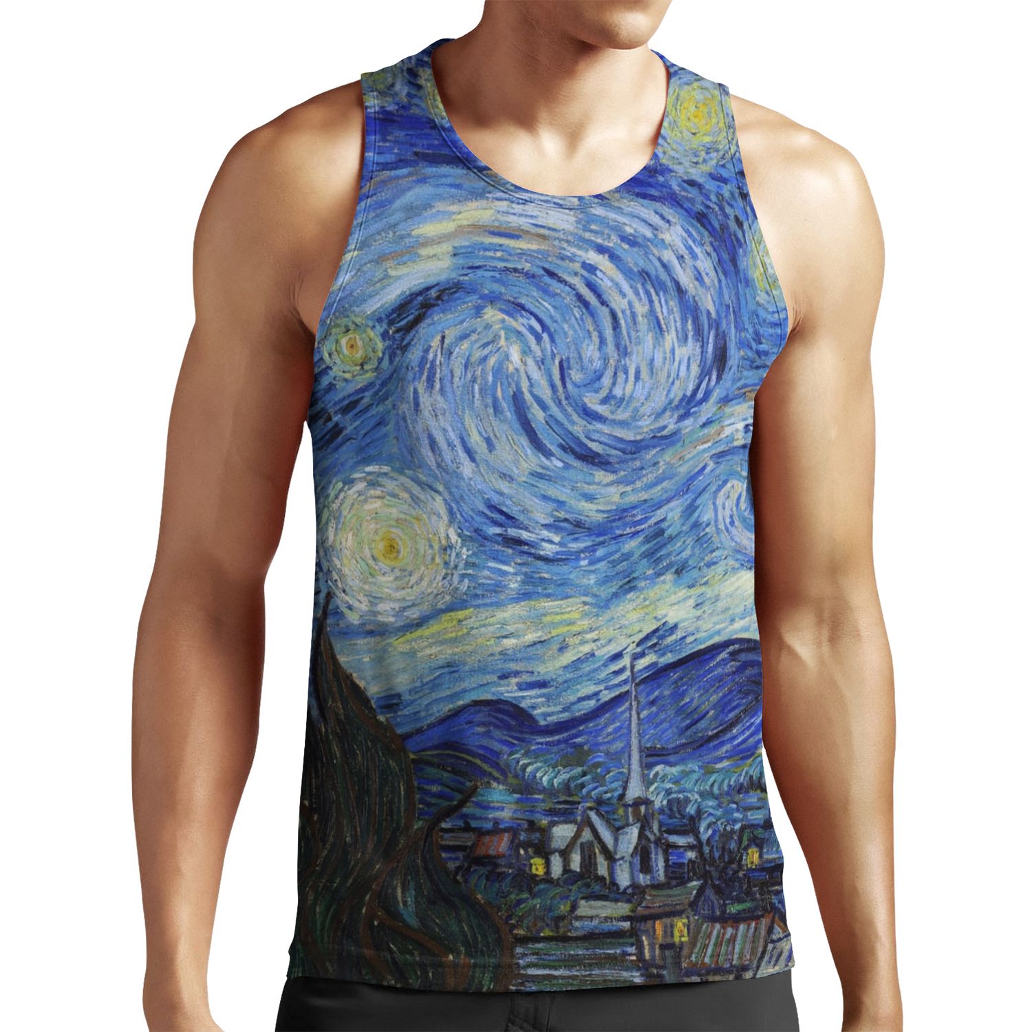 Starry Night Vincent Van Gogh All-over-print Unisex Tank Top