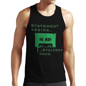 Statement Begins Statement Ends All-over-print Unisex Tank Top