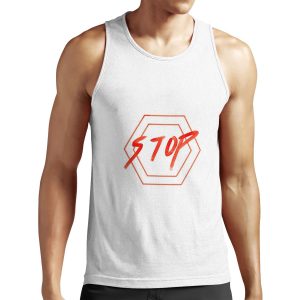 Stop All-over-print Unisex Tank Top
