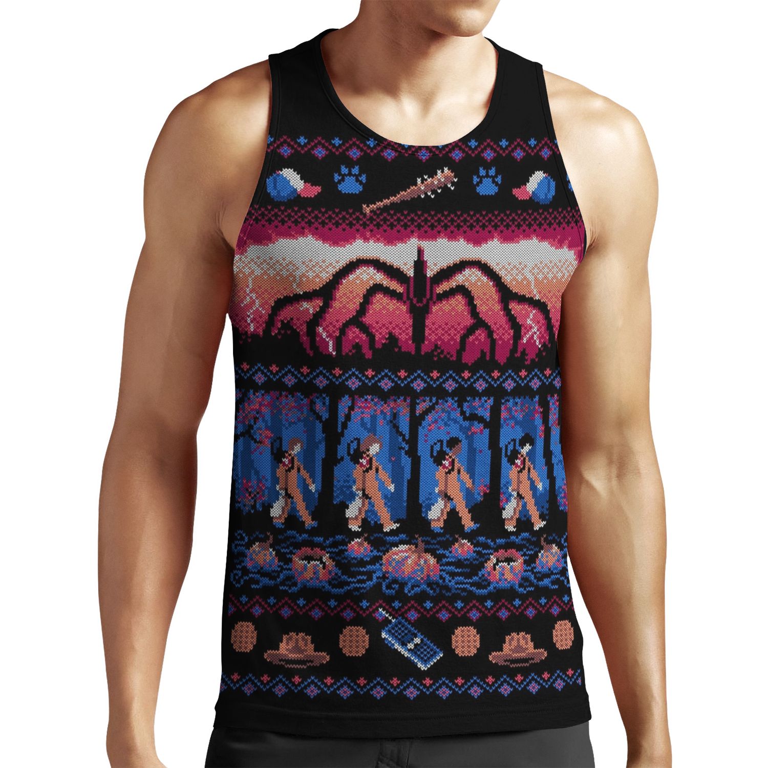 Stranger Sweater 2 All-over-print Unisex Tank Top
