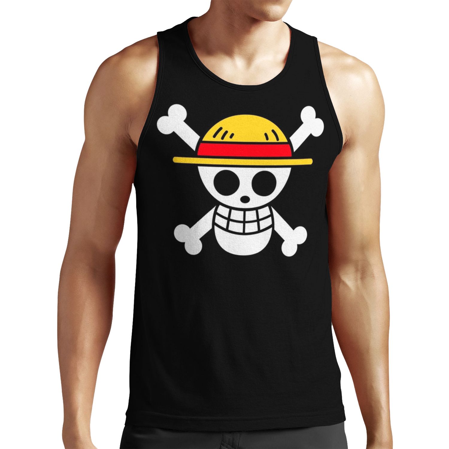 Straw Hat Jolly Roger All-over-print Unisex Tank Top