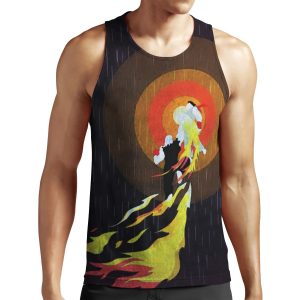 Street Fighter Ken Flaming Shoryuken All-over-print Unisex Tank Top