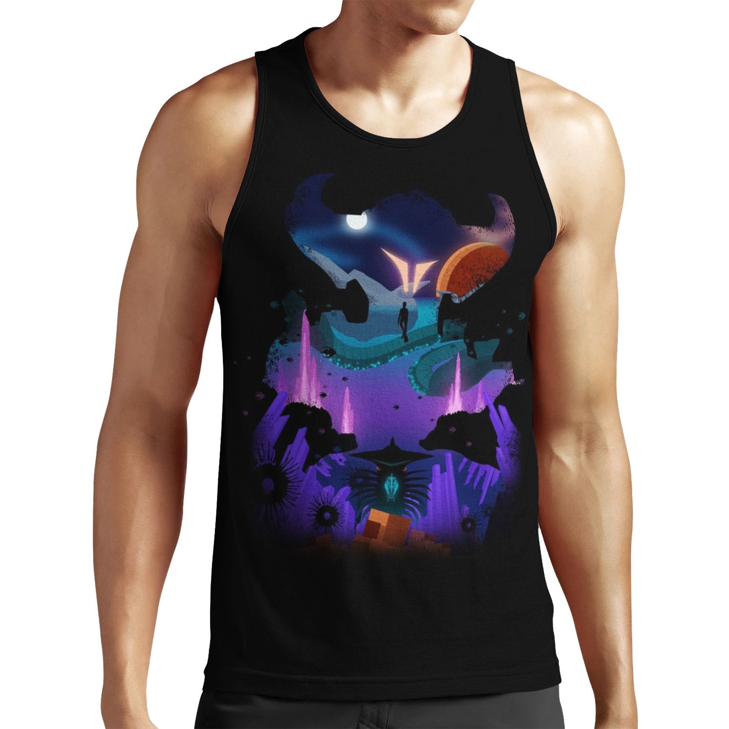 Subnautica Below Zero Layers All-over-print Unisex Tank Top