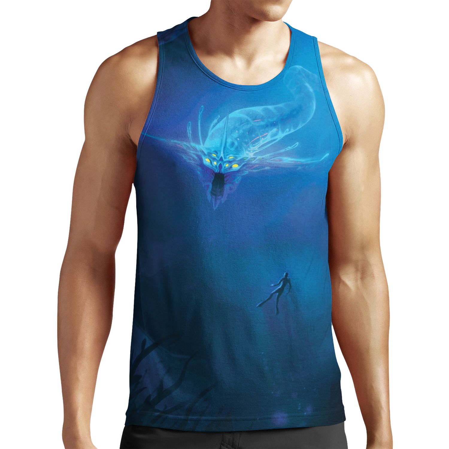 Subnautica Ghost Leviathan All-over-print Unisex Tank Top