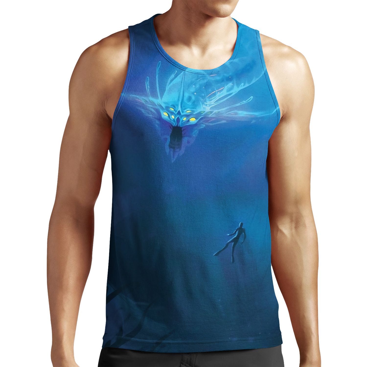 Subnautica Ghost Leviathan Poster All-over-print Unisex Tank Top