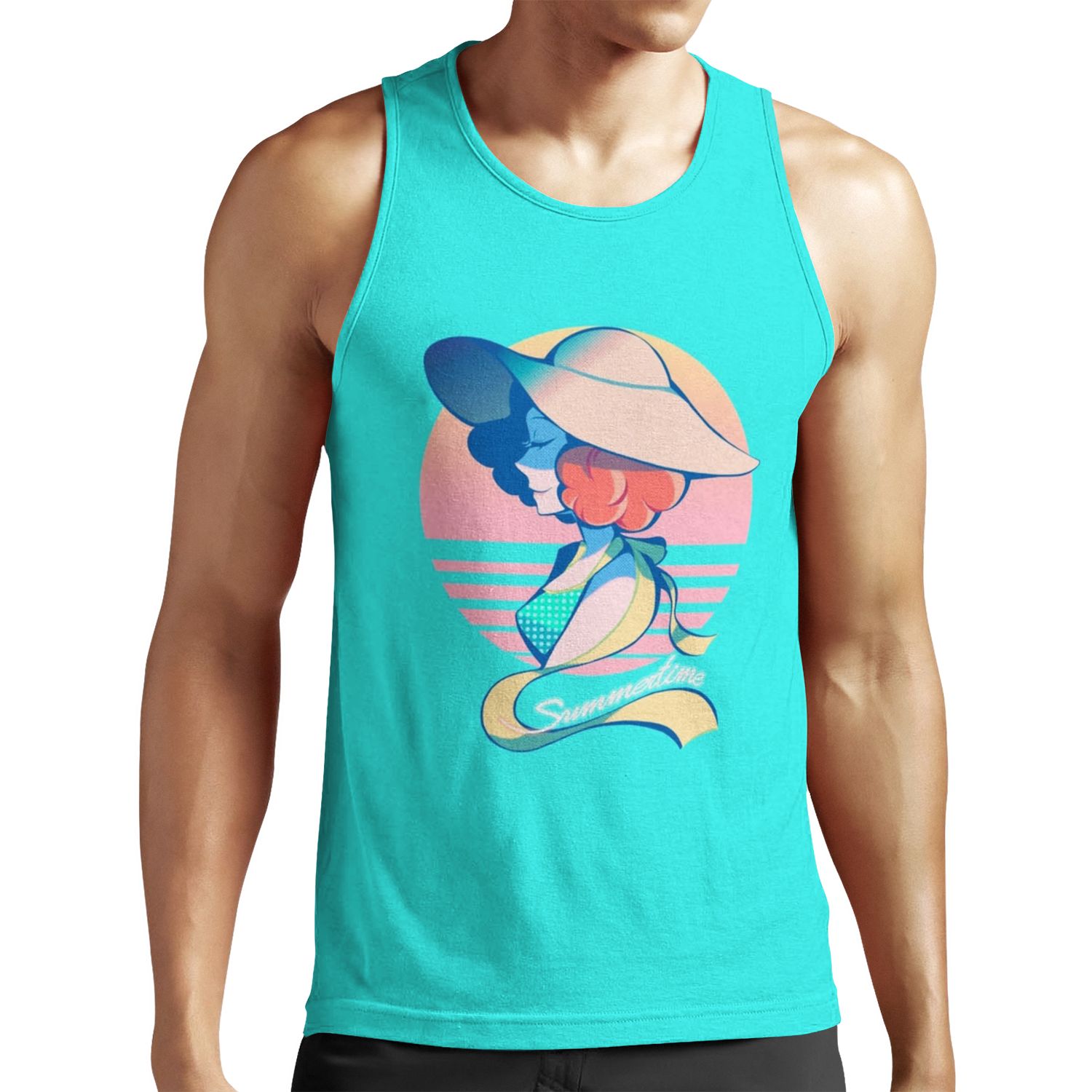 Summertime All-over-print Unisex Tank Top