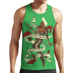 Super Green All-over-print Unisex Tank Top