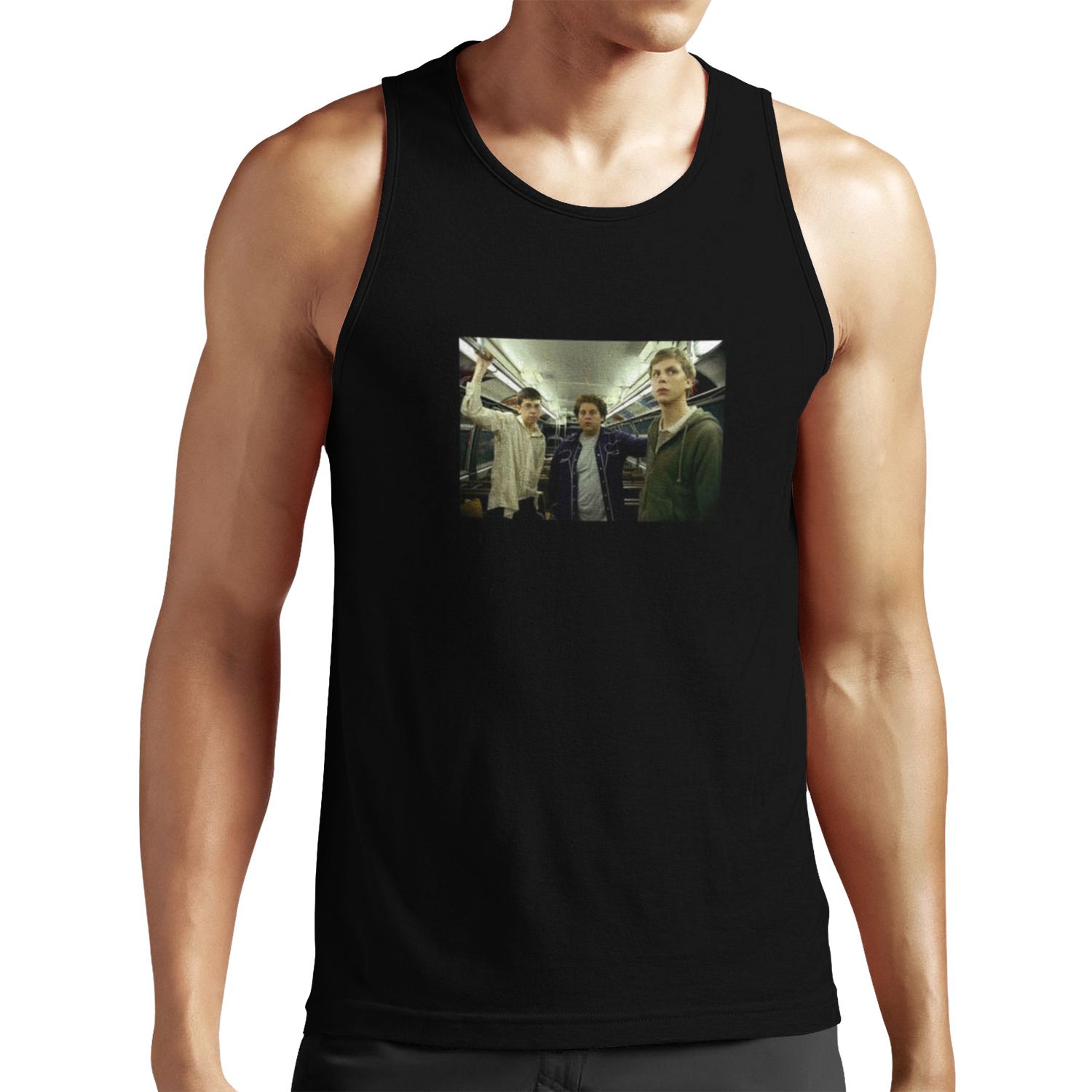Superbad Train Scene Still All-over-print Unisex Tank Top