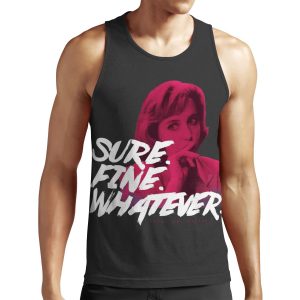 Sure Fine Whatever Pink All-over-print Unisex Tank Top