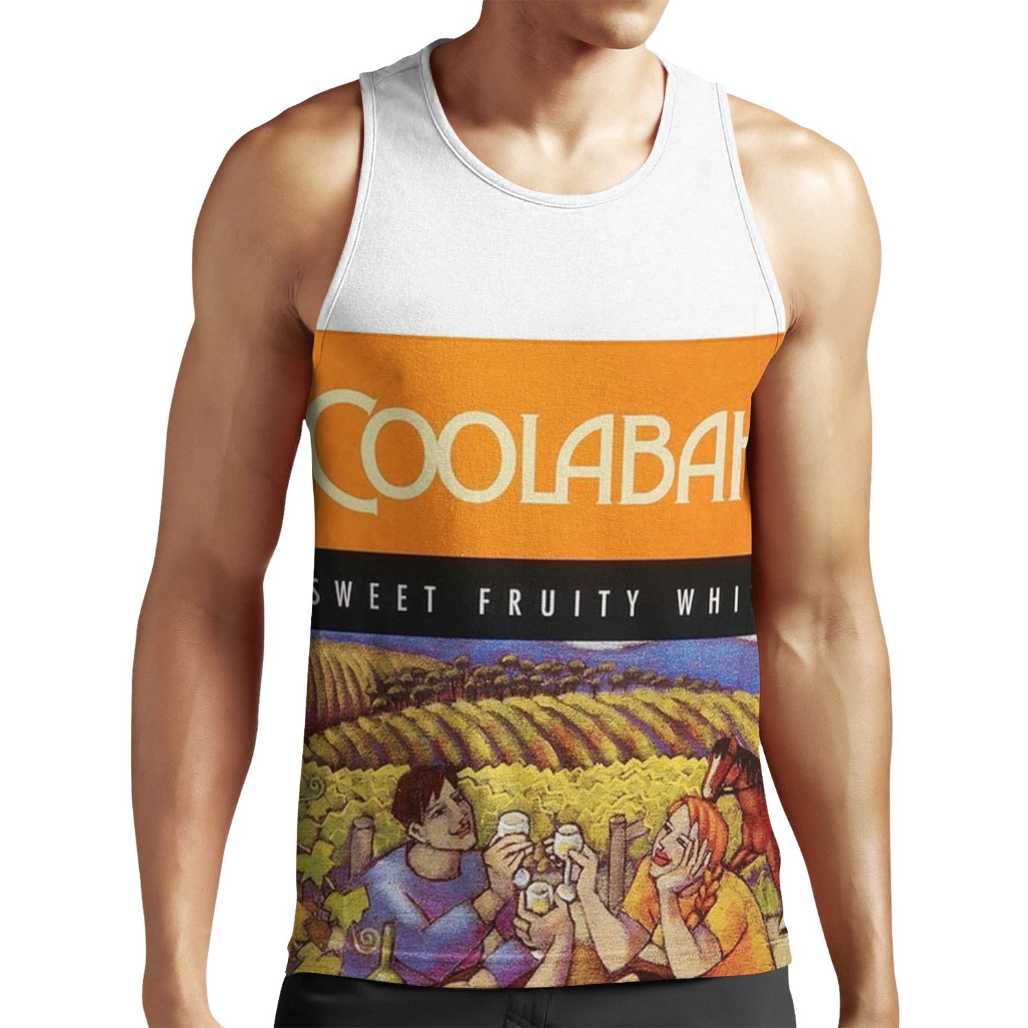 Sweet Fruity White All-over-print Unisex Tank Top