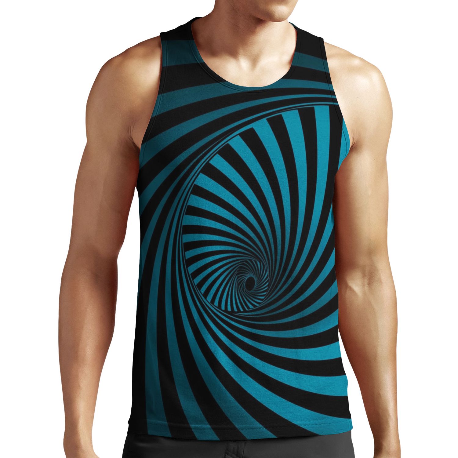 Swirl Optical Tunnel 3 All-over-print Unisex Tank Top