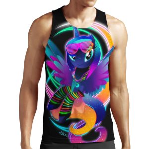 Synthwave Princess Luna All-over-print Unisex Tank Top