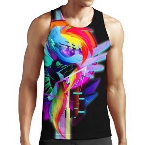 Synthwave Rainbow Dash All-over-print Unisex Tank Top