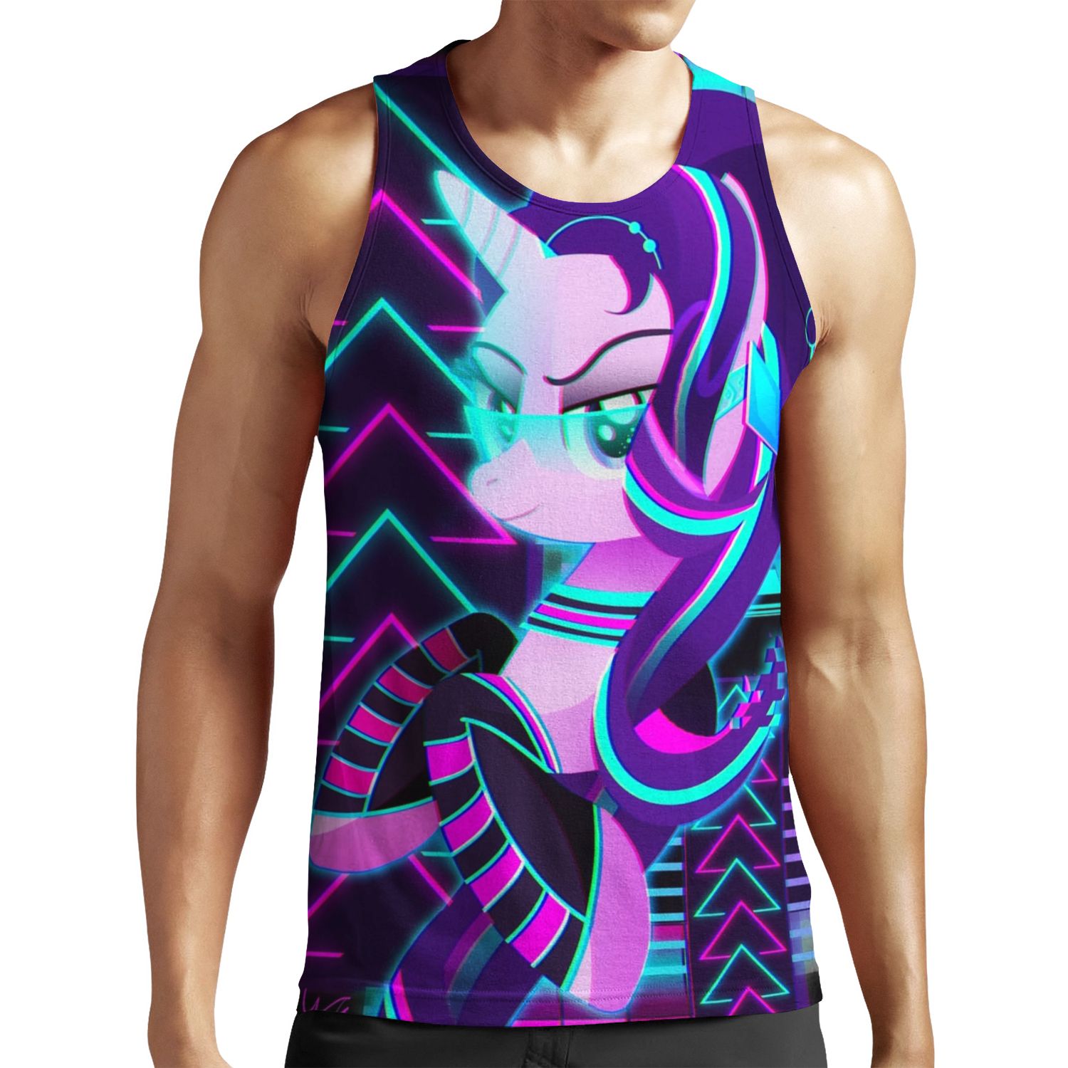 Synthwave Starlight Glimmer All-over-print Unisex Tank Top