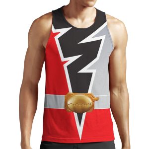 T Rex Fury Red Rangers Dino Fury All-over-print Unisex Tank Top