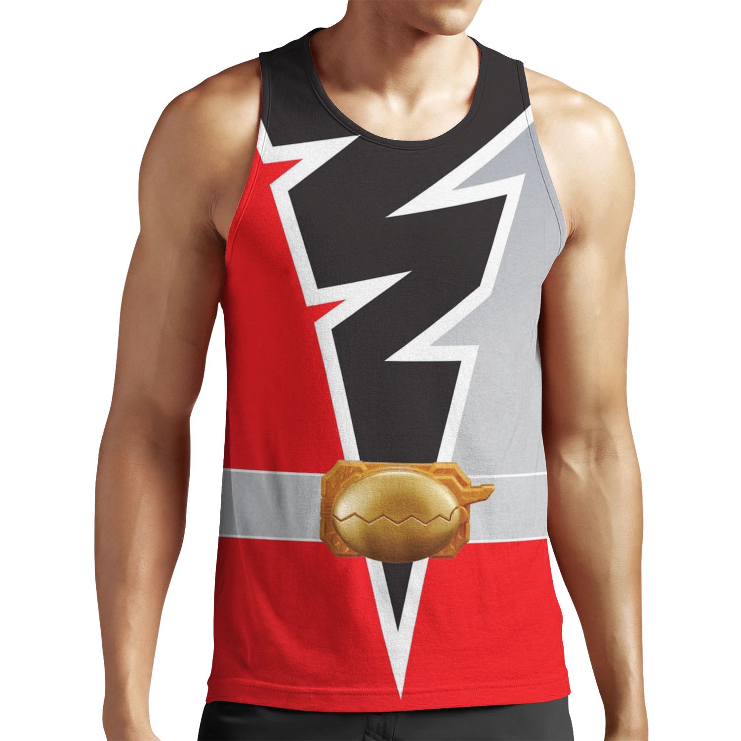 T Rex Fury Red Rangers Dino Fury All-over-print Unisex Tank Top