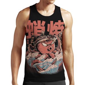 Takoyaki Attack Black Version All-over-print Unisex Tank Top