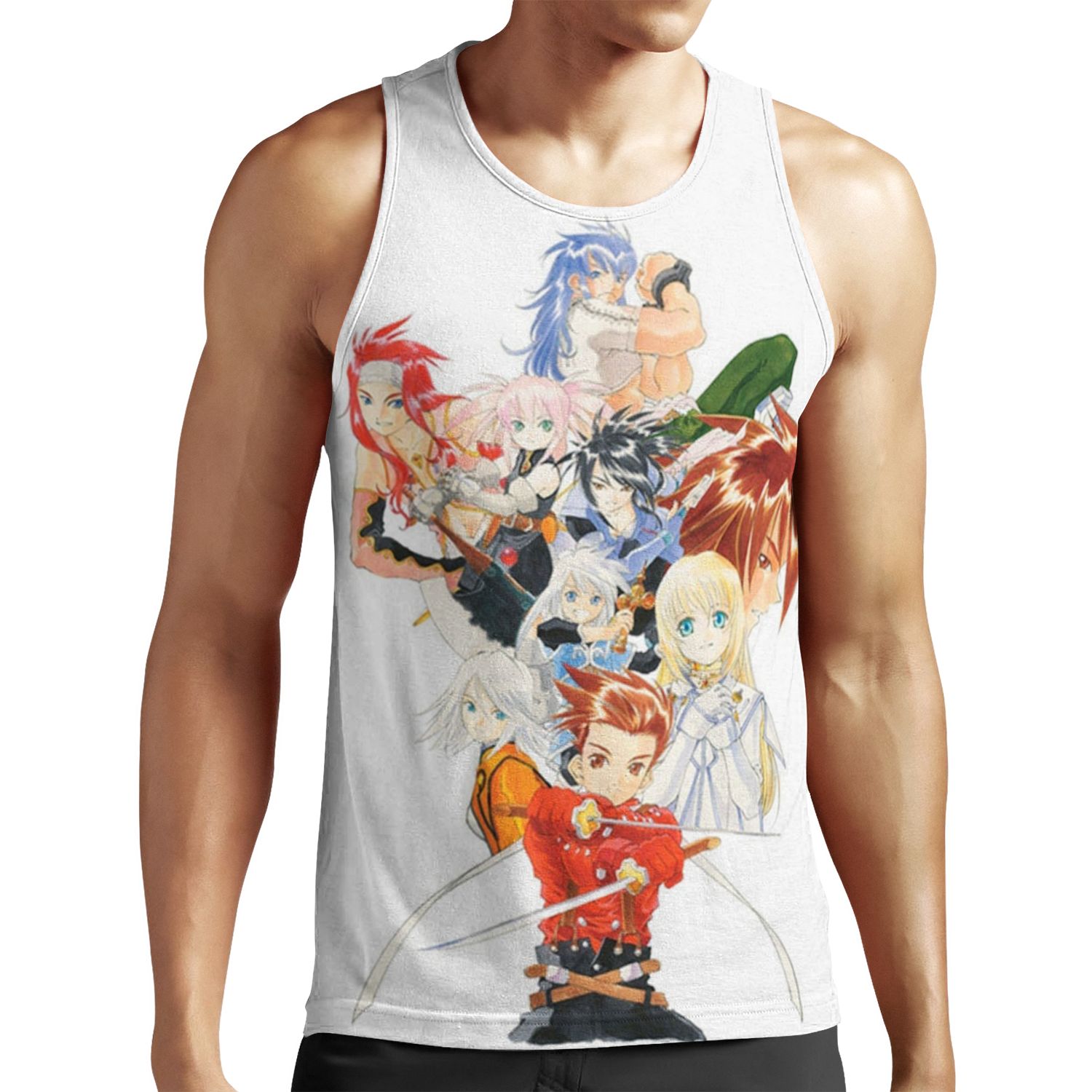 Tales Of Symphonia All-over-print Unisex Tank Top Coverart No Logo Version All-over-print Unisex Tank Top