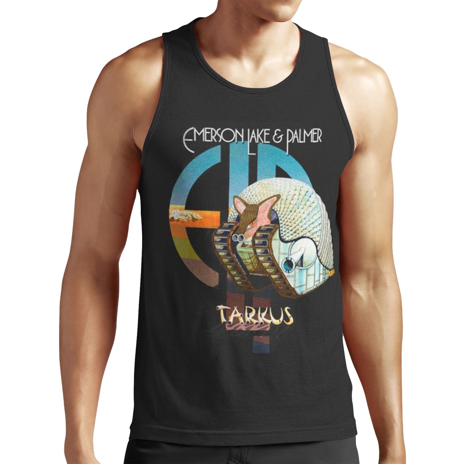 Tarkus Elp Emerson Lake And Palmer All-over-print Unisex Tank Top
