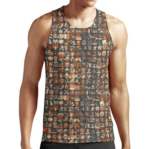 Team Fortress 2 Achievement Pattern All-over-print Unisex Tank Top