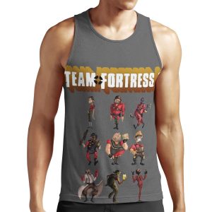 Team Fortress 2 All Characters Classes With Tf2 Logo All-over-print Unisex Tank Top