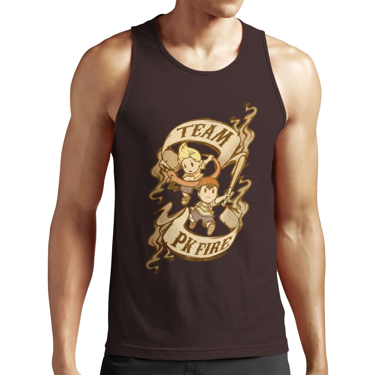 Team Pk Fire All-over-print Unisex Tank Top