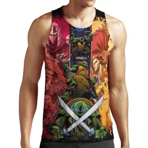 Teenage Mutant Ninja Turtle Cast All-over-print Unisex Tank Top