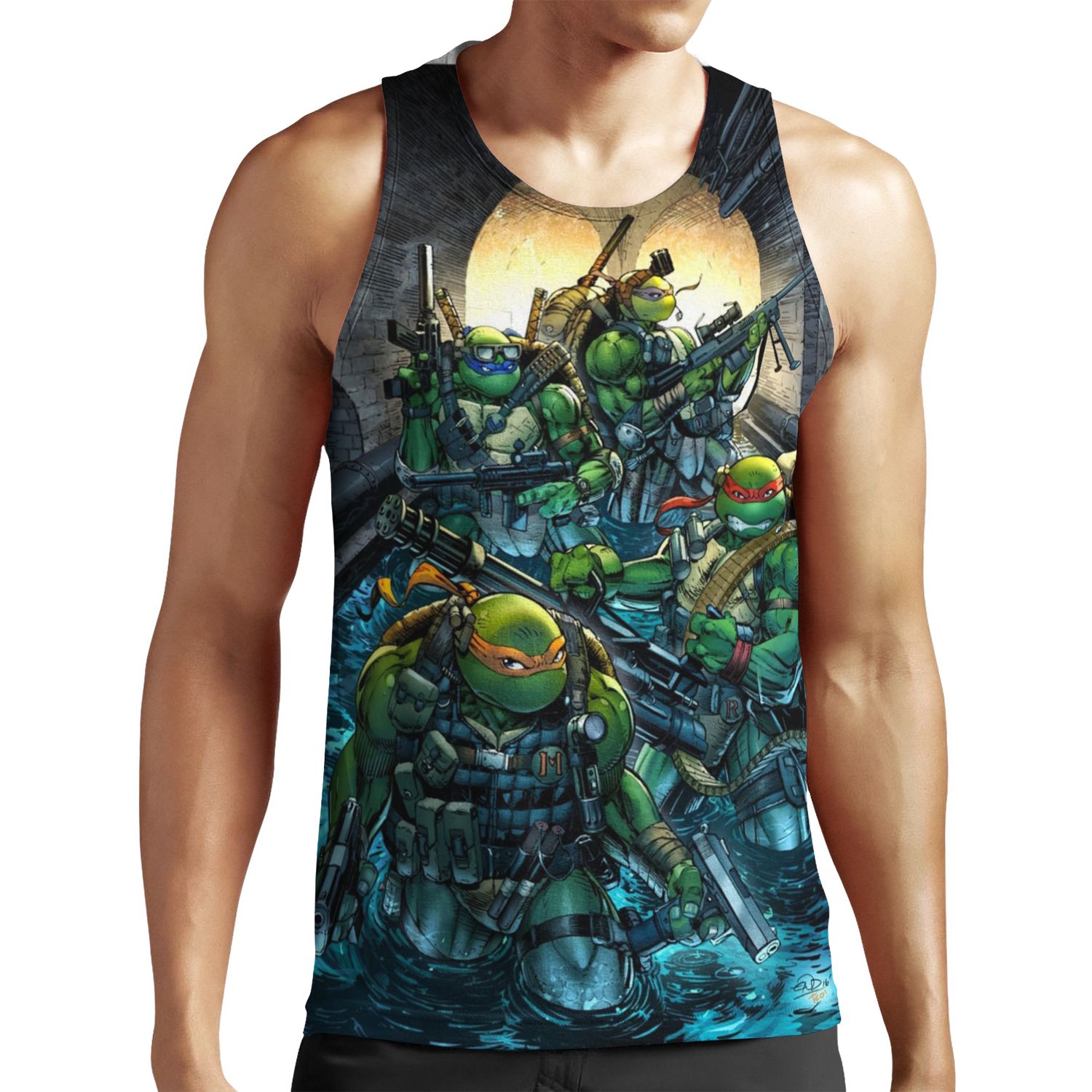 Teenage Mutant Ninja Turtles Navy Seals All-over-print Unisex Tank Top