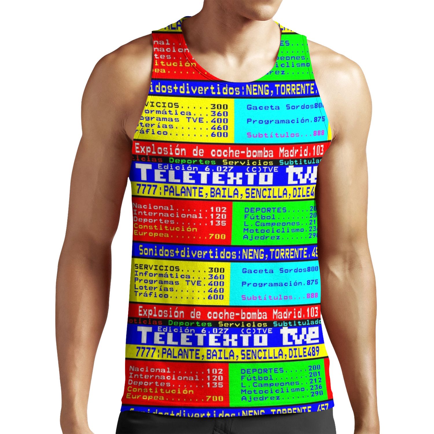 Teletexto All-over-print Unisex Tank Top