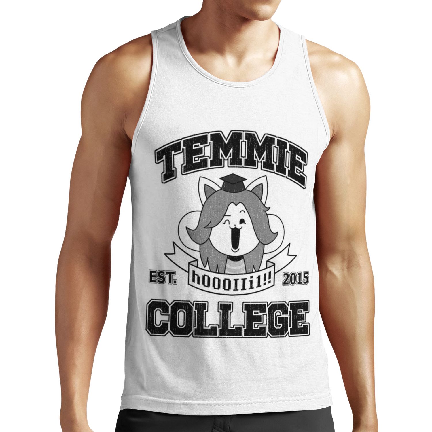 Temmie College All-over-print Unisex Tank Top