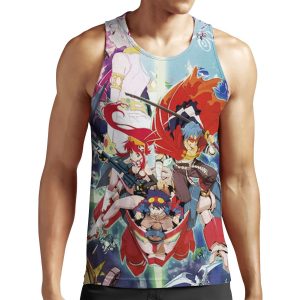 Tengen Toppa Gurren Lagann All-over-print Unisex Tank Top