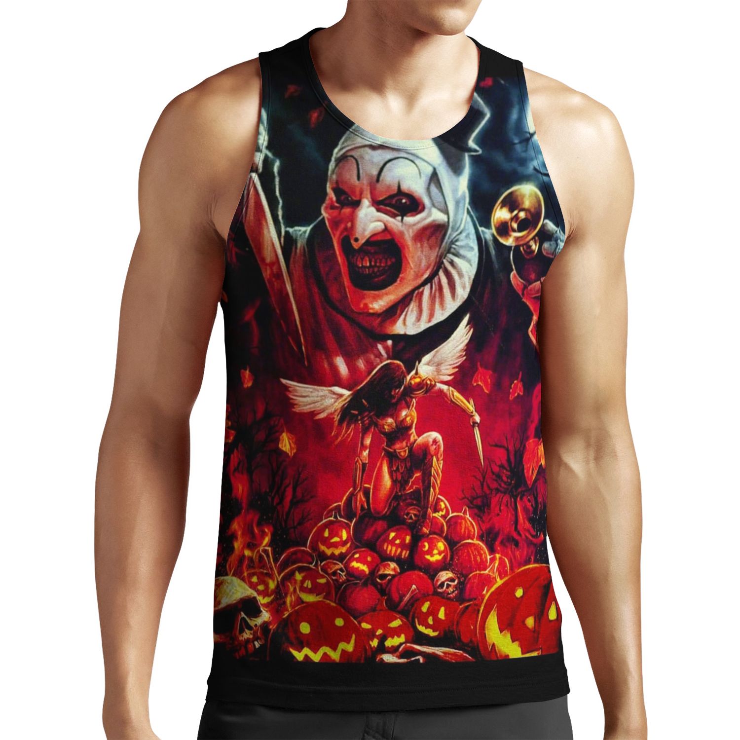 Terrifier Art The Clown Horror Merch Poster All-over-print Unisex Tank Top