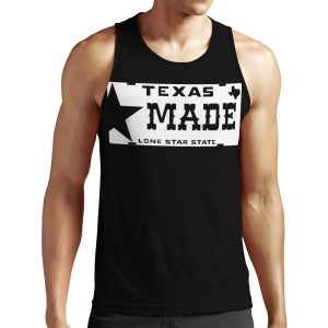 Texas Made Lone Star License Plate All-over-print Unisex Tank Top