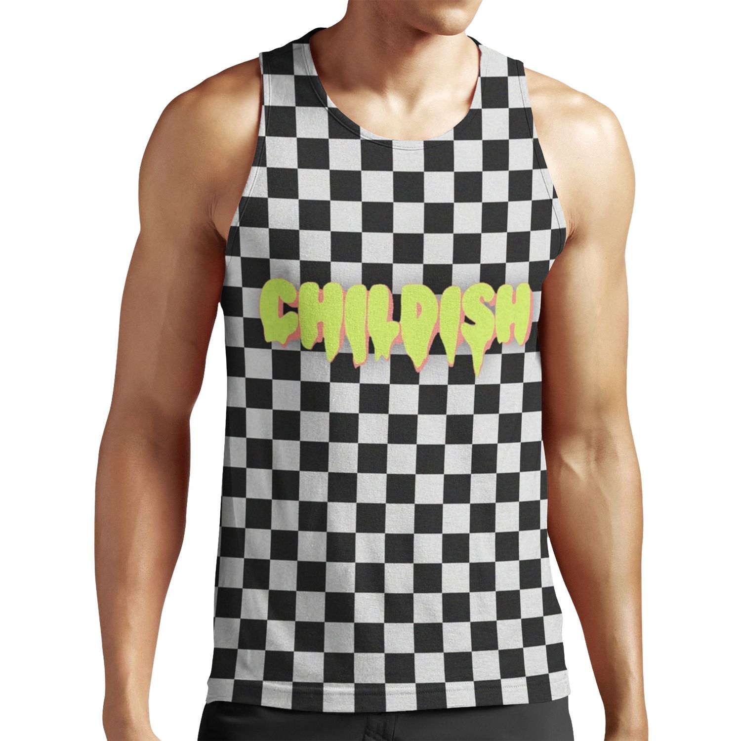 Tgfbro Childish B And W Design All-over-print Unisex Tank Top