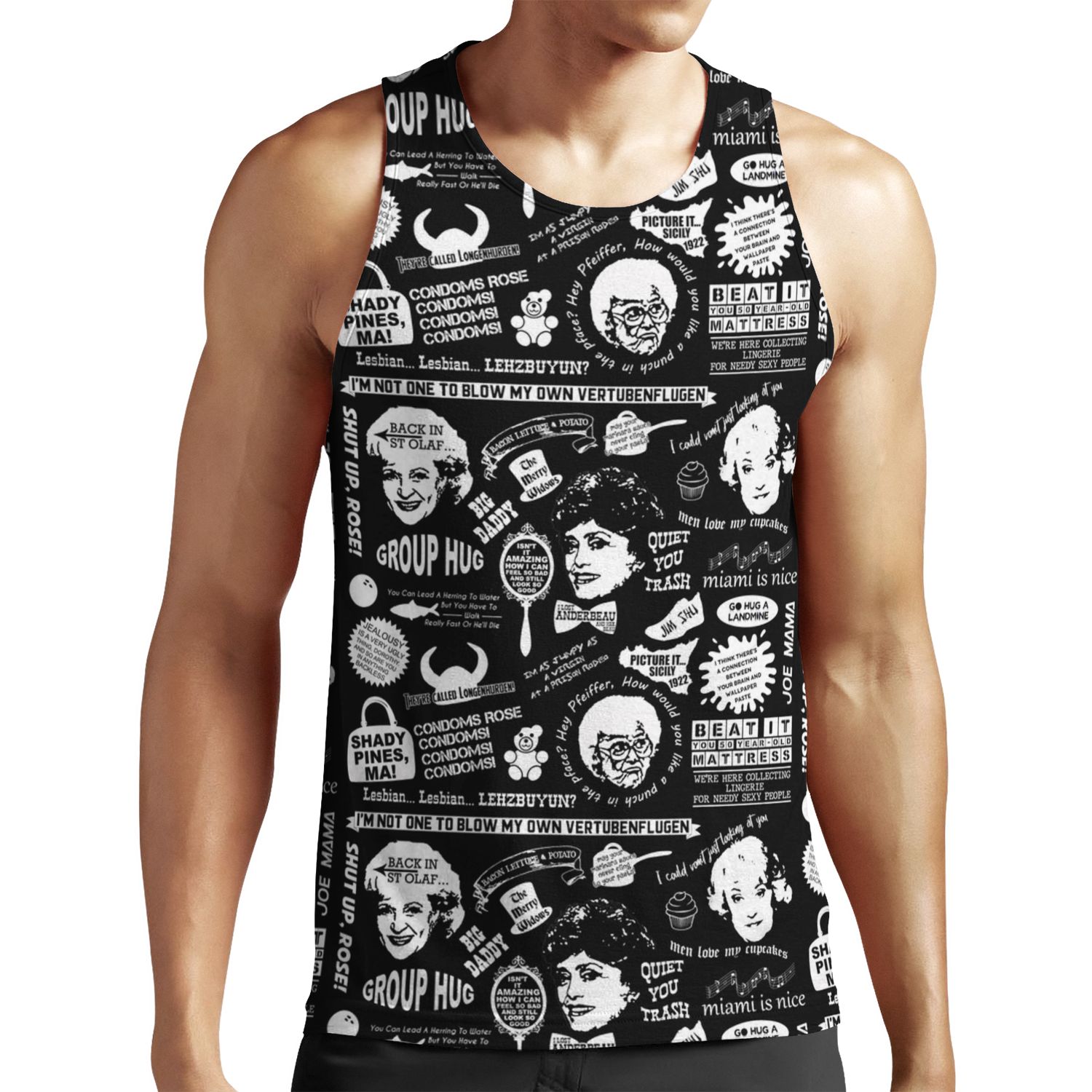 Thank You For Being A Friend All-over-print Unisex Tank Top