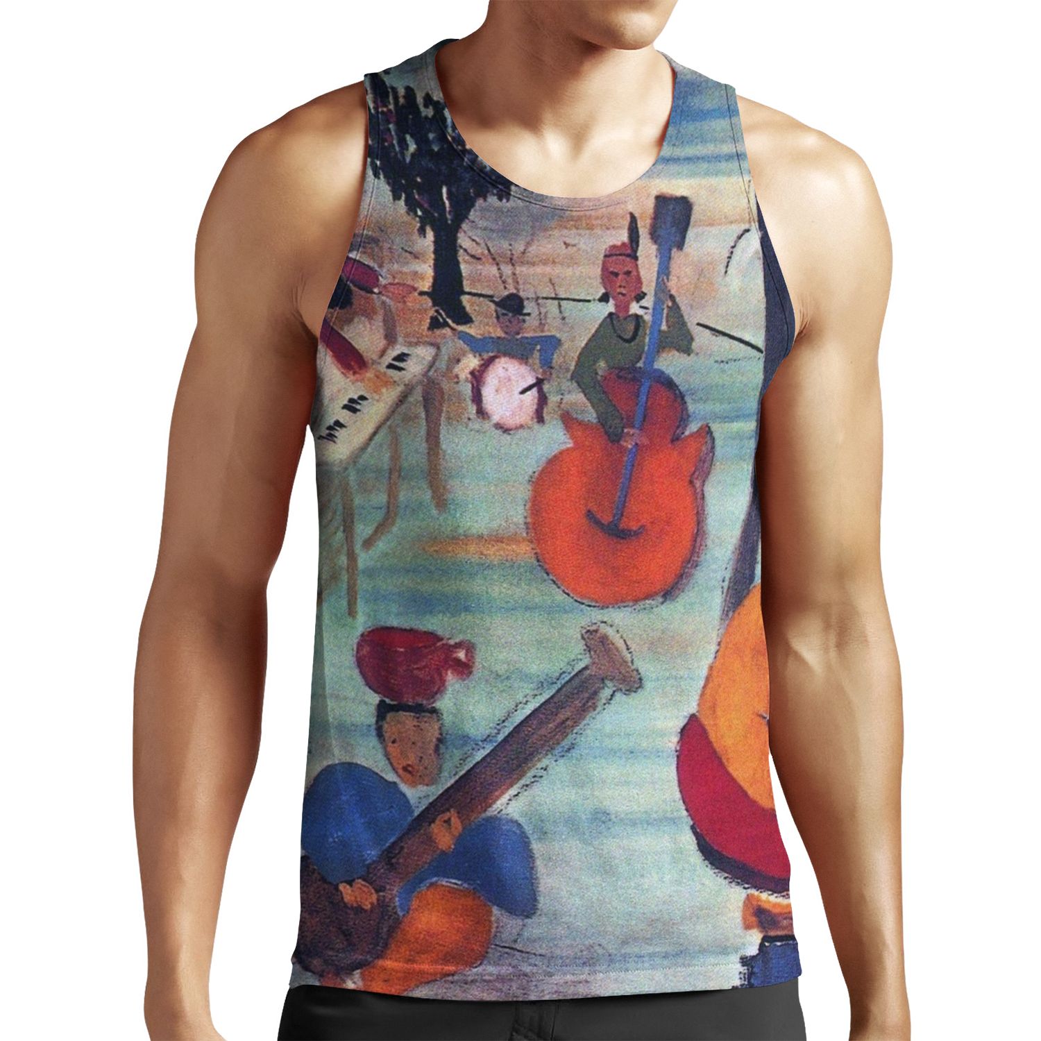 The Band Music From Big Pink Album Cover All-over-print Unisex Tank Top