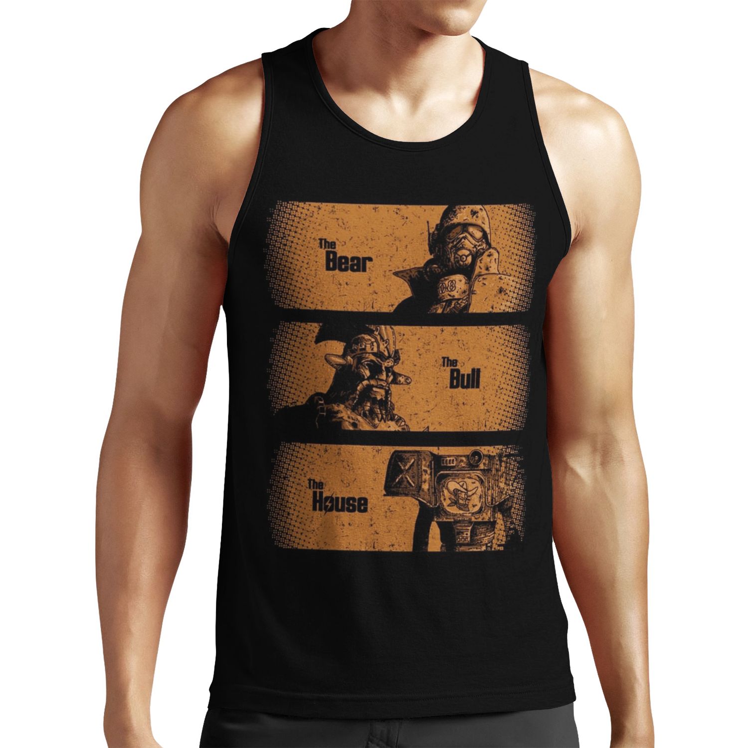 The Bear The Bull The House All-over-print Unisex Tank Top