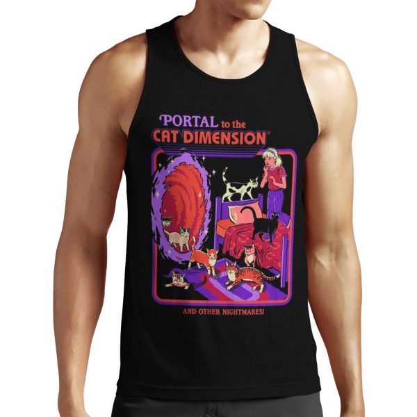 The Cat Dimension All-over-print Unisex Tank Top