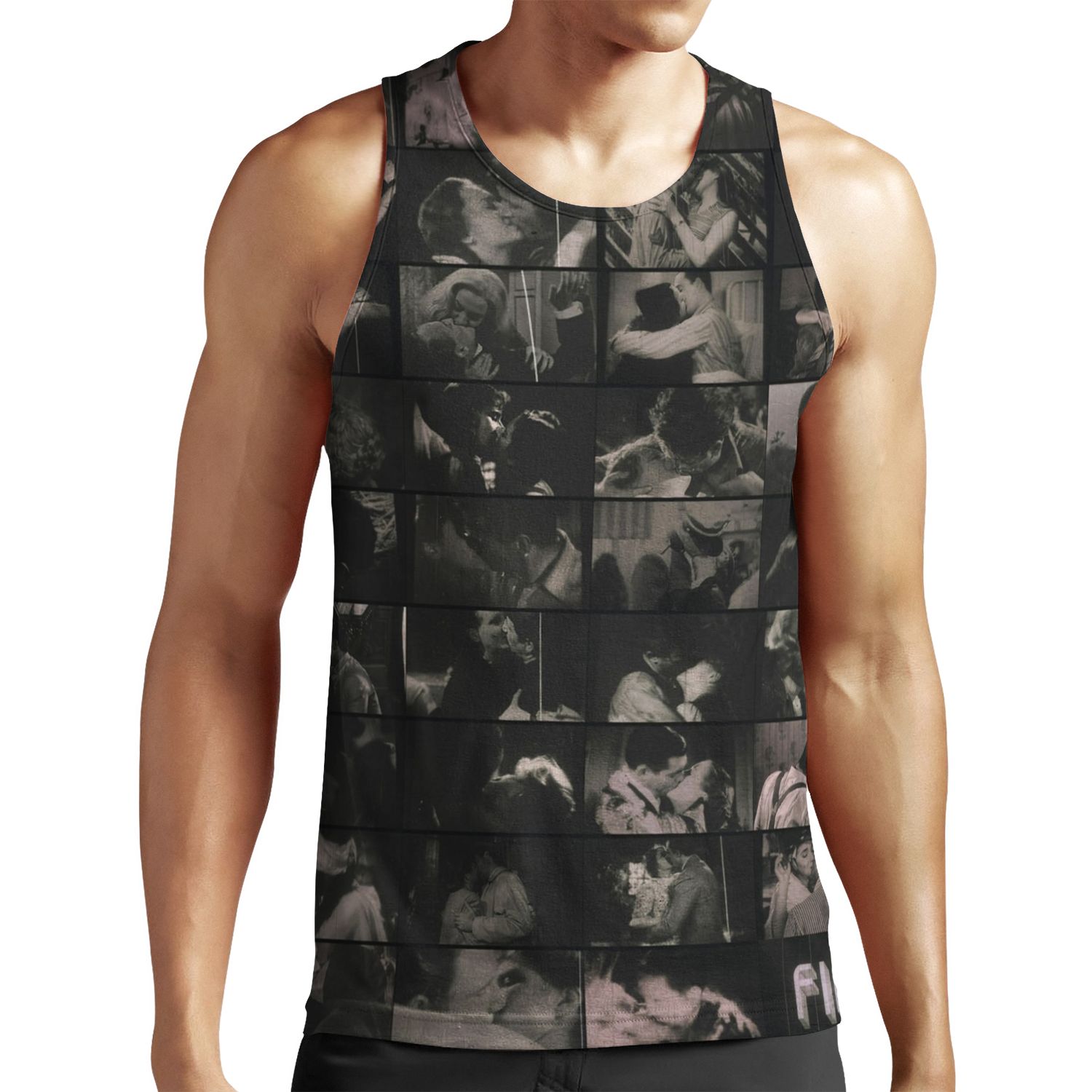 The Censored Kisses Of Cinema Paradiso All-over-print Unisex Tank Top