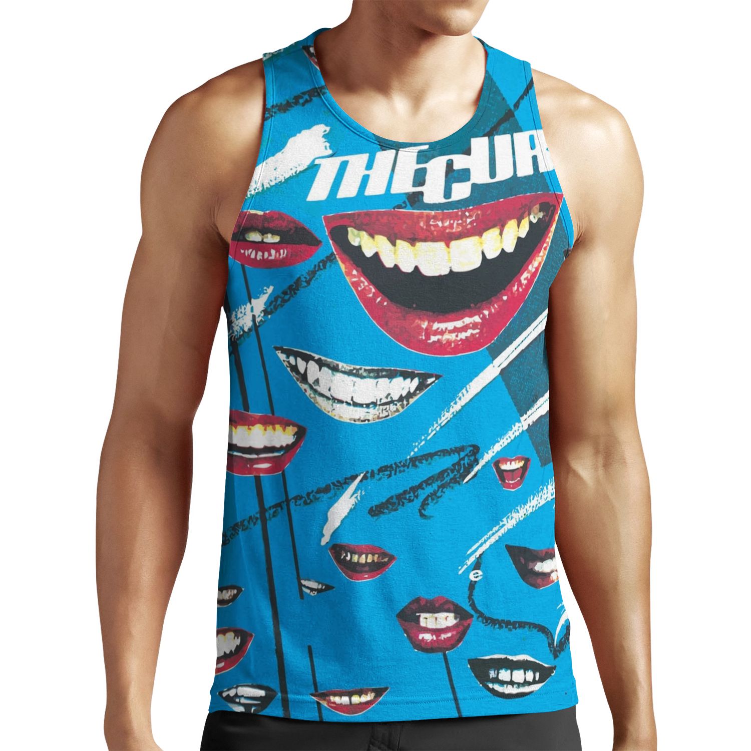 The Cure Jumping Someone Else S Train All-over-print Unisex Tank Top