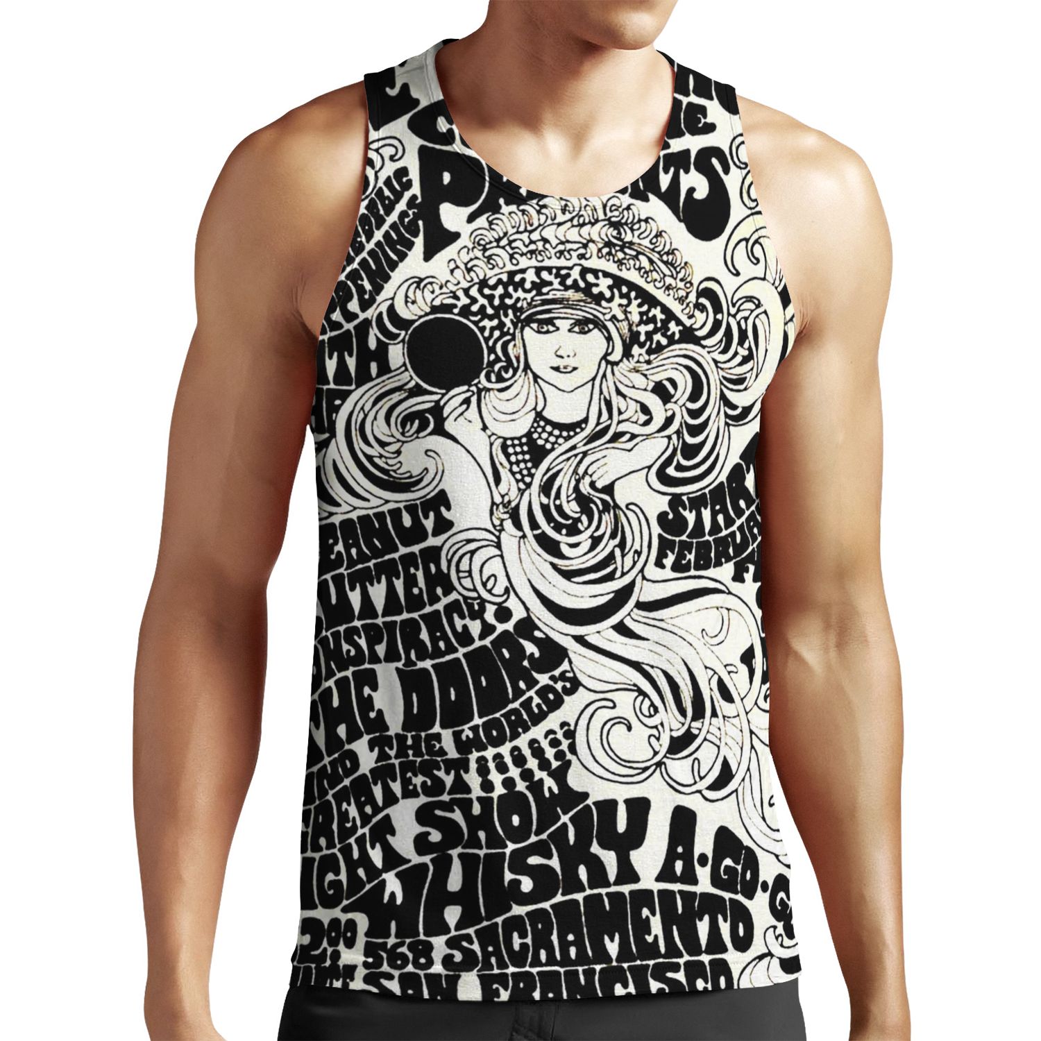 The Doors San Francisco Gig Poster Painting All-over-print Unisex Tank Top